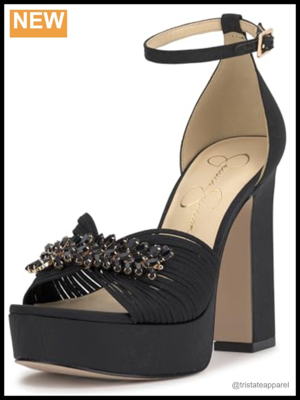 Satin Platform Wedge Sandals Open Round Toe Ankle Strap Block Heel
